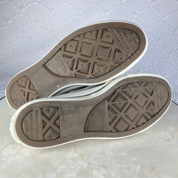 Converse All Star Double Tongue Sneakers Womens 7 Gray Pink Canvas Low Top Shoes - Picture 11 of 11